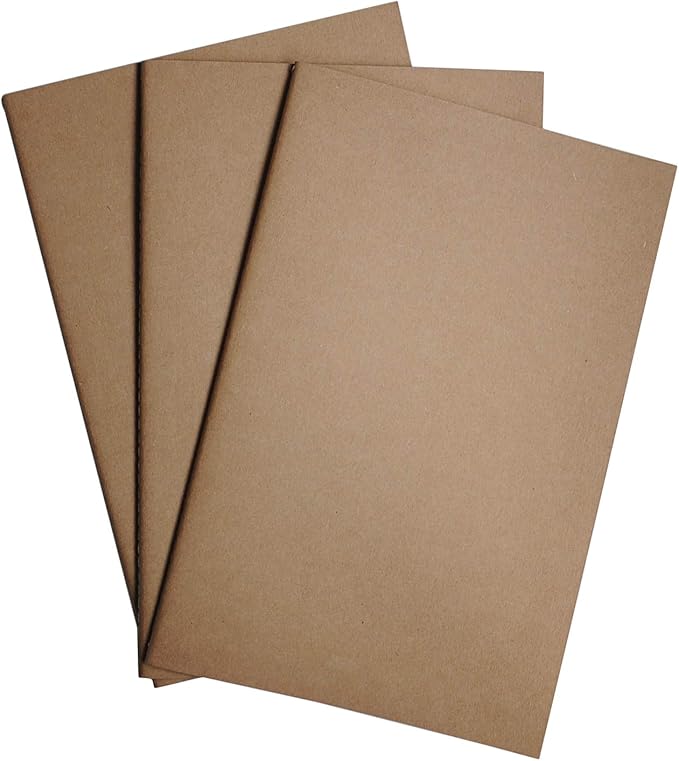 Wanderings A5 Blank Travelers Notebook Insert / A5 Journal Refill | 5.5" x 8.3" / 14cm x 21cm | 3 Booklets, 240 Blank Pages | Travelers Notebook Refills for Journals, Diaries, Planners