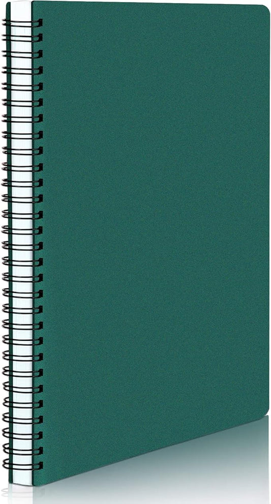 EUSOAR Hardcover Spiral Lined Subject Notebook, A5 160 Pages 1pcs 5.5"X8.3" College Ruled Travel Writing Notebooks Journal, Memo Notepad Sketchbook, School Office Business Diary Spiral Book Journal