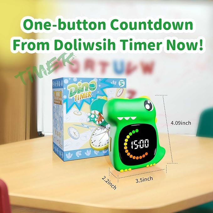 Visual Timer for Kids Silent Visual Timer for Toddlers Time Out and LED Digital Toddler Timer for Classroom Home School