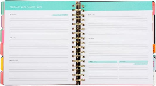 Votum August 2025 to January 2027 Large Back to School Academic Planner- Daily, Weekly & Monthly Organizer with Pens, Stickers, Sticky Notes, and a Sturdy Cover - Bloom with Grace