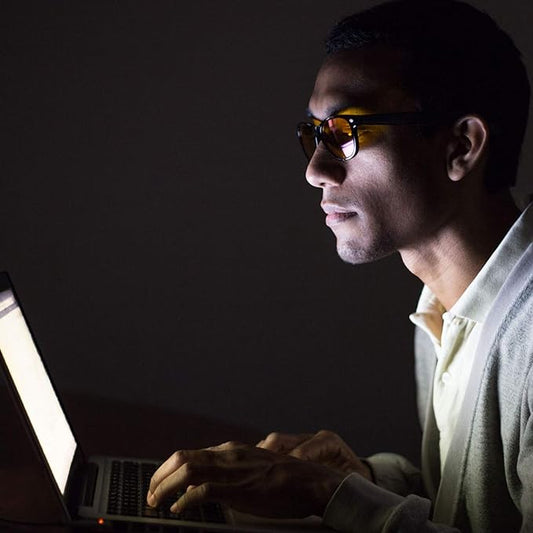 GAMMA RAY OPTICS Blue Light Blocking Glasses Orange Tint