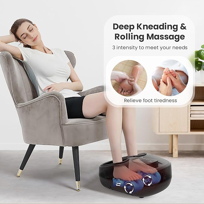 COMFIER Shiatsu Foot Massager with Heat,Kneading, Compression, Massage Machine for Plantar Fasciitis Neuropathy, Remote Control,Heated Foot Warmer, Gifts for Men,Women,Size 13