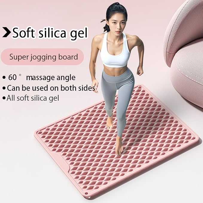 LmlJoo Silicone Cushion Portable Foot Reflexology Pad Foldable Foot Massage Mat Pressure Point Massage Mat Anti-Fatigue Standing Desk Standing Pad Relieves Foot Pain
