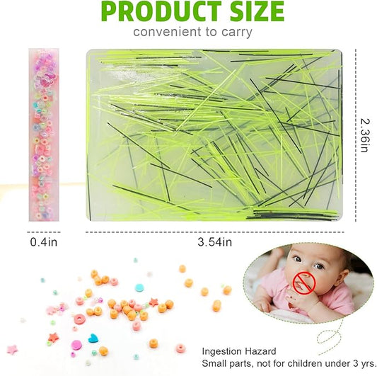 2 Pcs Picky Pads, Multicolor Picking Pad, Skin Picking Fidget Toys with Tweezer, Sensory Pick Pad, Valentine Gift for Adults with Anxiety, ADHD, Relief Stress (Rectangle)