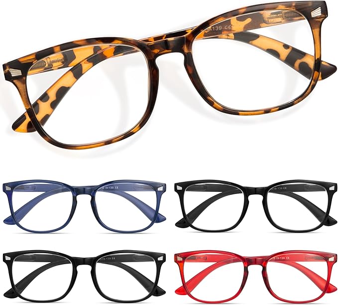 CCVOO Reading Glasses for Women/Men, Eyeglasses, Blue Light Readers for Women/Men, Computer Eye Glasses, Cheaters