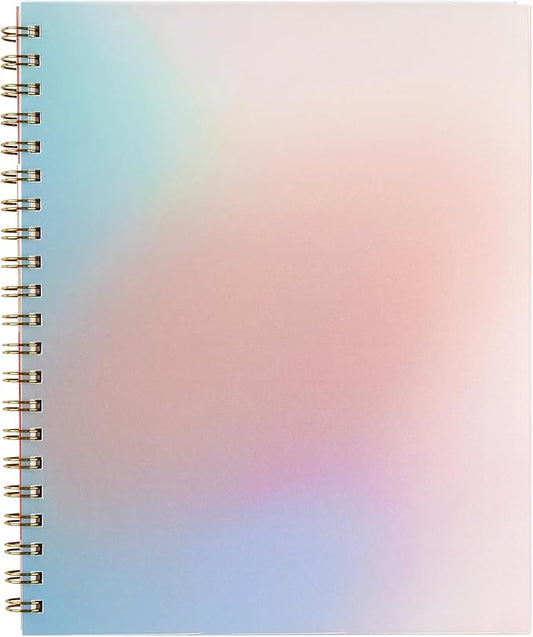 Inspired by Erin Condren Large Undated Planner, 12-Month Customizable Weekly and Monthly Layout, 9" x 11" Size, Premium 100gsm Paper, Includes Stickers and Pocket Folder