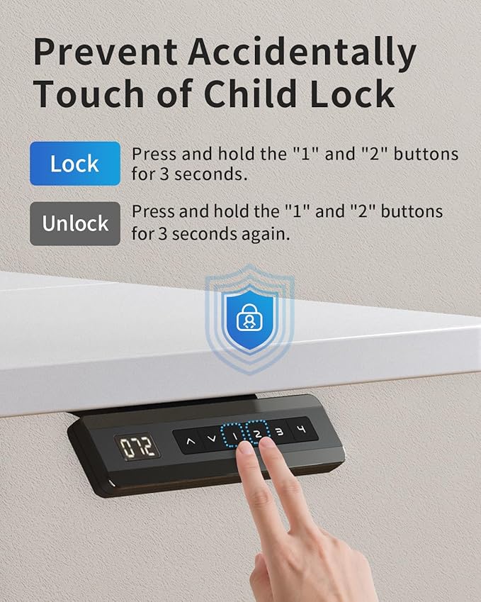 FEZIBO Standing Desk with Keyboard Tray, 40 x 24 Inch Adjustable Height Sit Stand Desk with Memory Presets for Home Office, Ergonomic Computer Workstation, White