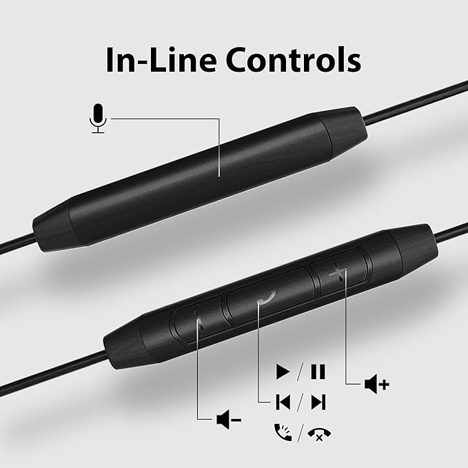 Avantree Resolve (Large) – Wired Open-Ear Earbuds w/Mic & Over-Ear Hook, for Seniors & Men w/Large Ears, Great for Office, Outdoor & Home, Lightning Connector