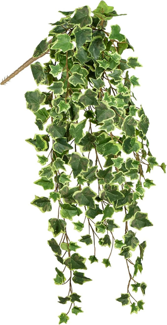 Hollyone Artificial Hanging Plants 35.4" Fake Ivy Vine Faux Ivy Leaves Fire and UV Resistant Hanging Plant Wall Greenery for House Room Patio Indoor Outdoor Home Shelf Office Wedding Decor