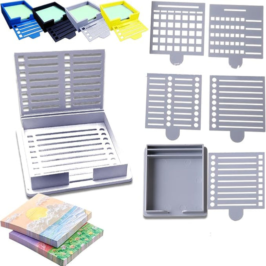 Smarter Sticky Note Kit, Ultimate Sticky Note Holder + 5 Versatile Templates – Organize Notes, 3x3 Sticky Note Holder, Boost Productivity & Master Daily Planning (Grey)