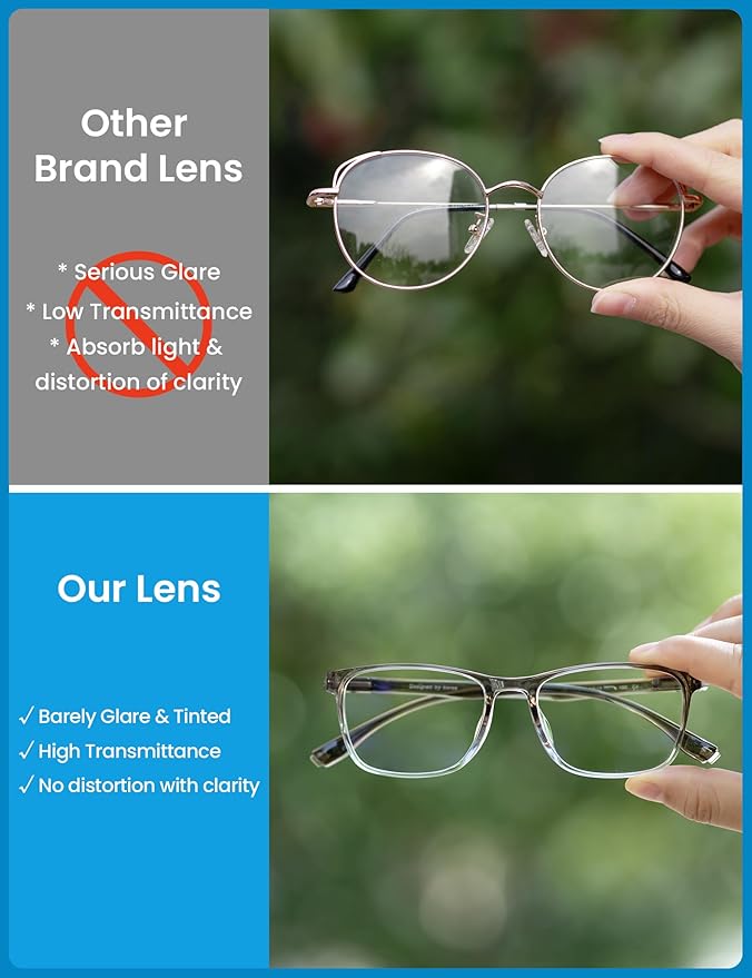 GUDVUE Blue Light Glasses for Men Rectangle Computer Glasses Gaming Eyeglasses, Martini Olive/Gray PRO