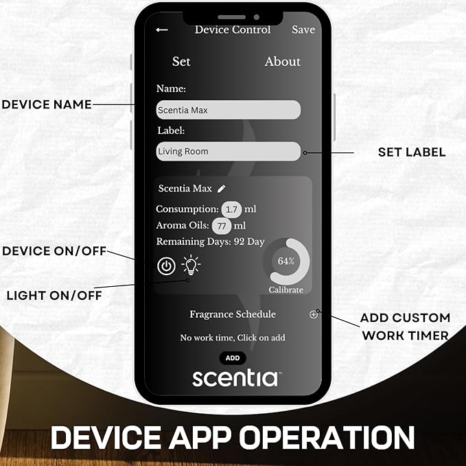 Max Wireless Diffuser for Home – Rechargeable Battery-Operated Waterless Scent Diffuser |Covers 1500 Sq Ft | Cold-Air Technology | Black | Hotel-Inspired Oils Included