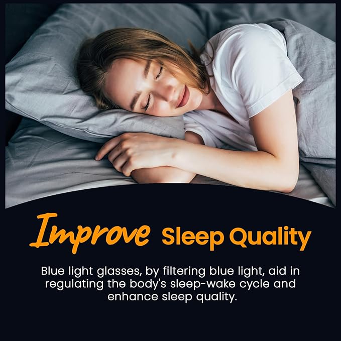 SODQW Gaming Blue Light Blocking Glasses for Men Women Reduce Eyestrain Orange Aviator Eyeglasses for Computer TV