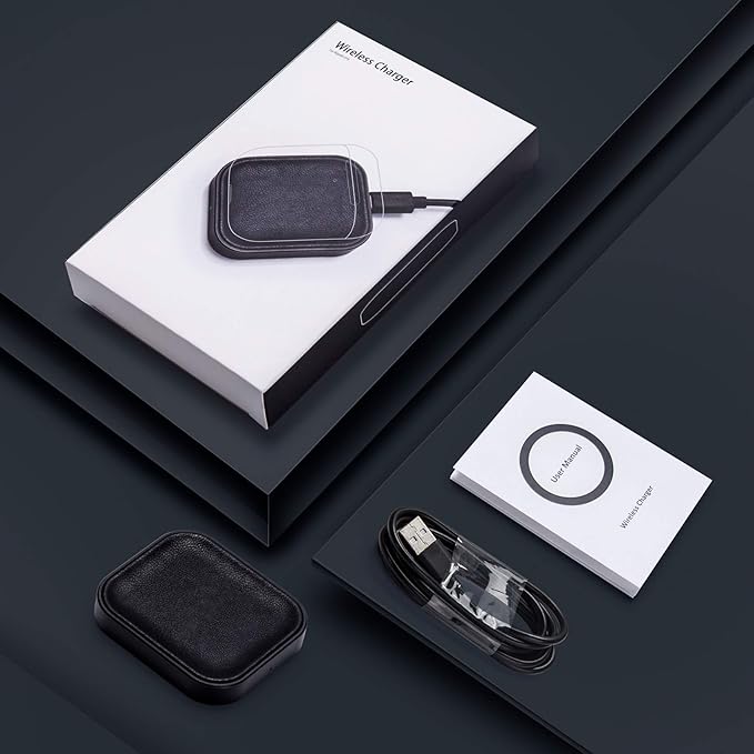 for Airpod Charger, Designed Wireless Charger for Airpods 4(ANC)/3rd/2nd Gen, for New AirPod Pro 3 (2025)/ 2nd Gen, Wireless Earbuds, Slim & Compact for Travel Home Office, (Black)