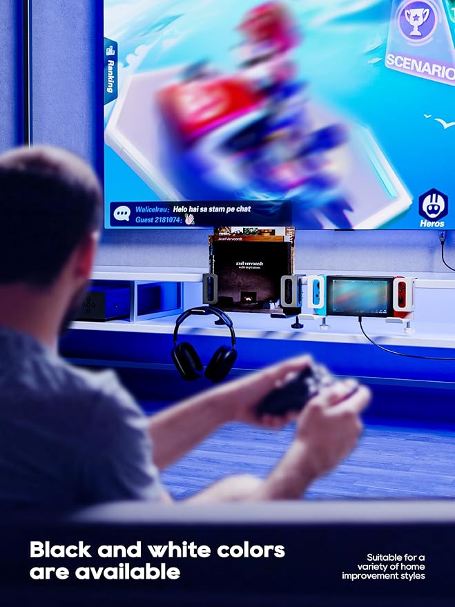 NODOCA Vertical Laptop Stand, MacBook/PC Stand with Headphone Holder, Desk Side Storage Rack for MacBook/Surface/Samsung/HP/Dell/Chrome Book - Black