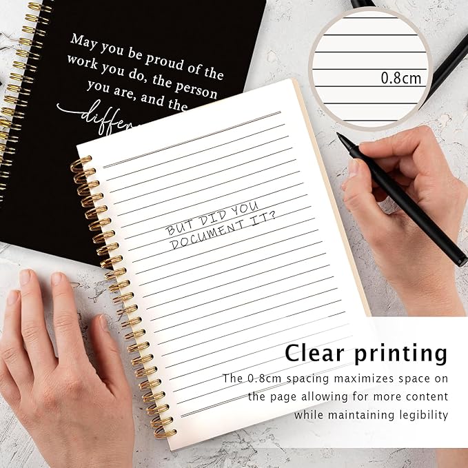 May You Be Proud of the Work You Do Notebook, Appreciation Gift for Coworkers Teachers Nurse Journal, Retirement Gifts for Woman Men Journal, Hardcover Spiral Notebooks 5.5x8.3 Inch