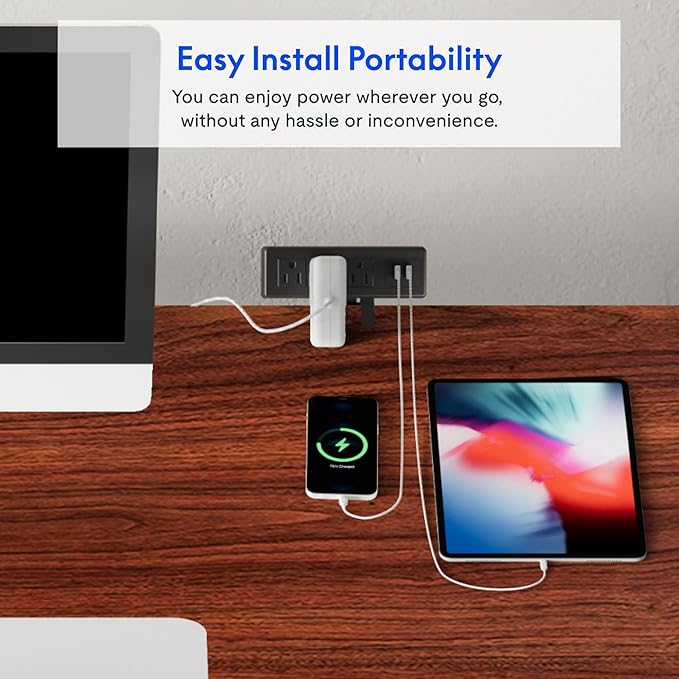 FLEXISPOT EN2 Whole-Piece Standing Desk with Clamp Power Strip, 55 x 28” Electric Stand Up Height Adjustable Desk with Cable Management (Gray Frame + 55" Mahogany Top, 2 Packages)