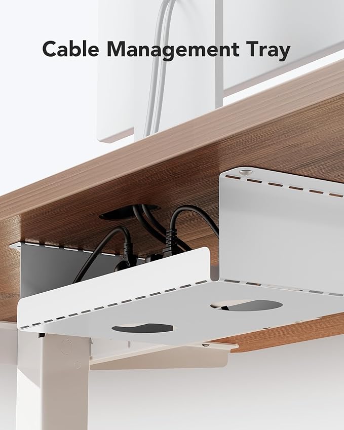 HUANUO Electric Standing Desk Frame with 265 lbs Dual Motor,Thick T-Shaped Desk Legs Made of Automotive-Grade Steel,for Max 90″x31.5″ Desktop, Height Adjustable Desk Frame for Home Office,Frame Only