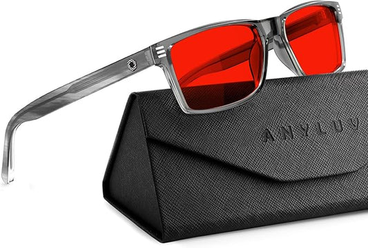 ANYLUV Blue Light Glasses Men Woman, Blue Light Blocking Glasses for Computer Gaming, Eye Strain Relief Eye Protection