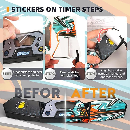 Professional Speed Cube Timer,Touch Control Timer with Display,Cube Race Stack Competition a Great Gift for Boys and Girls