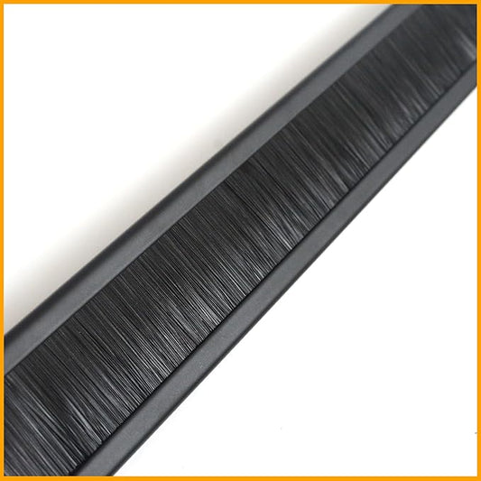 RIVECO 1U Brush Panels for Rack Cable Management, Server Rack Cable Organizer 1U Brush Managers for 19 Inch Network Rack Mount Black 2 PCS