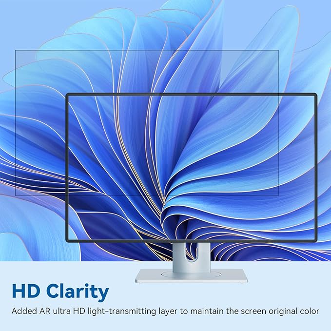 IPROKKO [2-Pack] 22 Inch Computer Privacy Screen Filter for 16:10 Widescreen Monitor, Removable 22in Anti Blue Light Glare Privacy Shield, Anti Spy Security Protector for Hp Dell Asus Acer Samsung