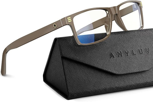 ANYLUV Blue Light Glasses Men Woman, Blue Light Blocking Glasses for Computer Gaming, Eye Strain Relief Eye Protection