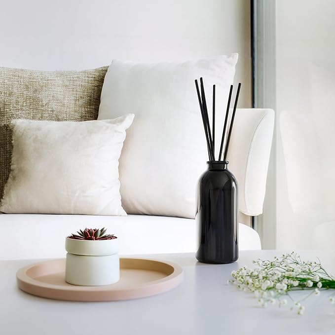 Urban Naturals Ocean Mist & Sea Salt Reed Diffuser Set | Made with Essential Oils & Real Botanicals | Decorative Air Freshener for Large Rooms | Beautiful Home Décor Makes a Great Gift