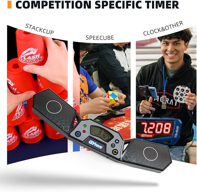 Professional Speed Cube Timer,Touch Control Timer with Display,Cube Race Stack Competition a Great Gift for Boys and Girls