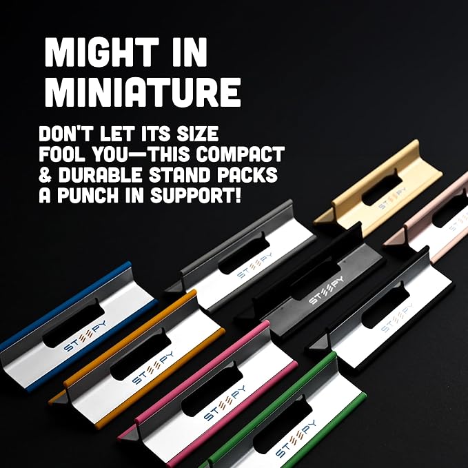 Steepy Adjustable Laptop Stand for Desk - 3 Heights Computer Stand - Laptop Riser