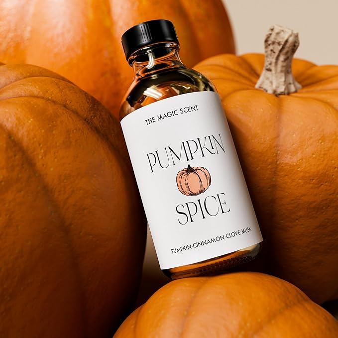 Pumpkin Spice Aroma Oil - Diffuser Oil Scent - Cold-Air & Ultrasonic Diffuser Oil - Pumpkin Essential Oil - Essential Oils for Diffusers Aromatherapy - 8.5 fl oz, 250 mL