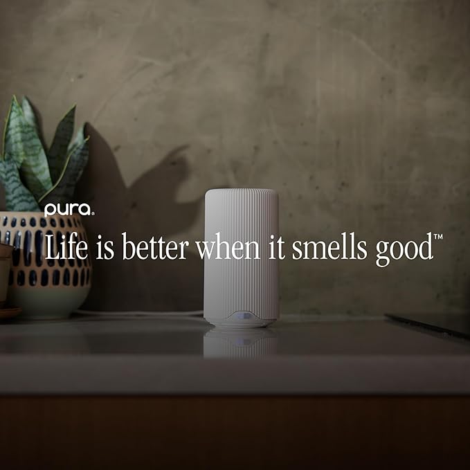Pura Plus Smart Home Fragrance Diffuser for Large Spaces - Adjust Scent Intensity, Set Schedules & Timers, and More in Pura App - Fragrances Sold Separately - White