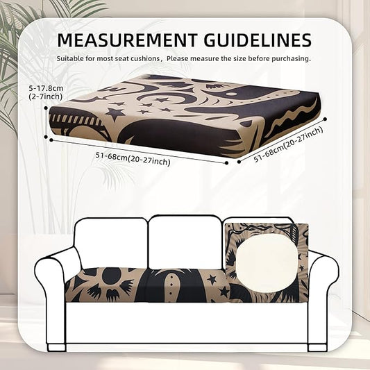 8Pcs Stretch Patio Cushion Covers,for Outdoor Couch Cushion Covers Replacement,Outdoor Sofa Covers Patio Slipcovers Couch Cover,Washable Furniture Cover (Pigeon2, Cover Only)