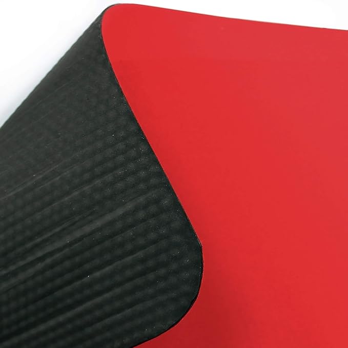 Ultralux Anti-Fatigue Long Floor Runner Comfort Mat, Thick Non-Slip Cushioned Kitchen Standing Mat 3/4” Thick 24" x 71" Premium Durable Ergonomic Multi-Use Standing Support Pad, Home, Office Rug, Red