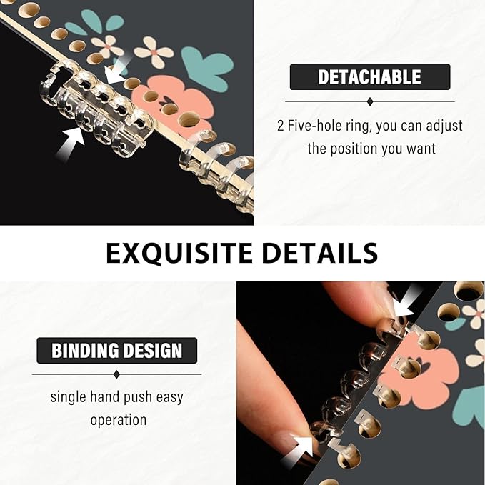 senya Spiral Notebook Ruled 2 Pcs, Koala and Flowers Journals for Study and Notes 60 Pages with Durable Hardcover