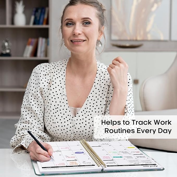 2026 Planner, Monthly and Weekly Calendar Planner for Women, January 2026 - December 2026, Hardcover Pretty 2026 Agenda Planner Book with Tabs, Spiral Bound, Perfect for School Office Home Supplies, 8.5" x 11" - Whale Dreams