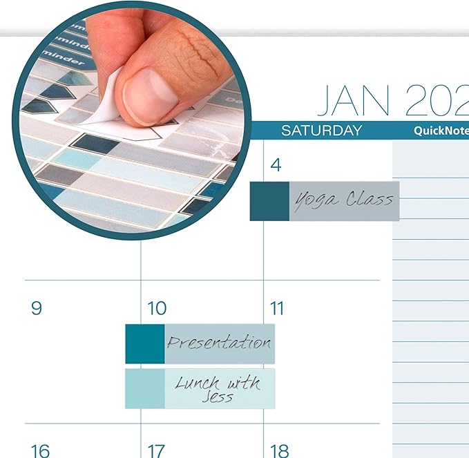 Cambridge 2025 Planner, Weekly & Monthly, 5-1/2" x 8-1/2", Small, Glacier (1727-200-25)