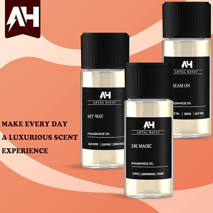 My Way Diffuser Oil 20ml - Antal Hayat Diffuser Oil - Home Luxury Scents - Lemon, Comforting Sandalwood, Warm Cedarwood & Pretty Iris - Aromatherapy Inspired by The One Hotel Miami Beach