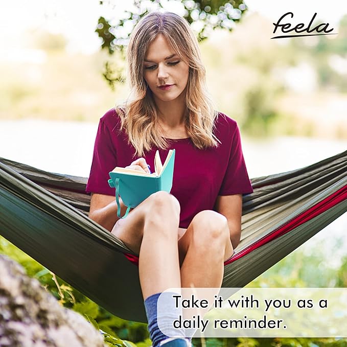 feela Pocket Notebook Journals, Mini Cute Small Hardcover College Ruled Notepad Office School Supplies, with 3 Black Pens, 3.5”x 5.5”, 3 Pack, A6, Solid Colors, Yellow, Orange, Emerald