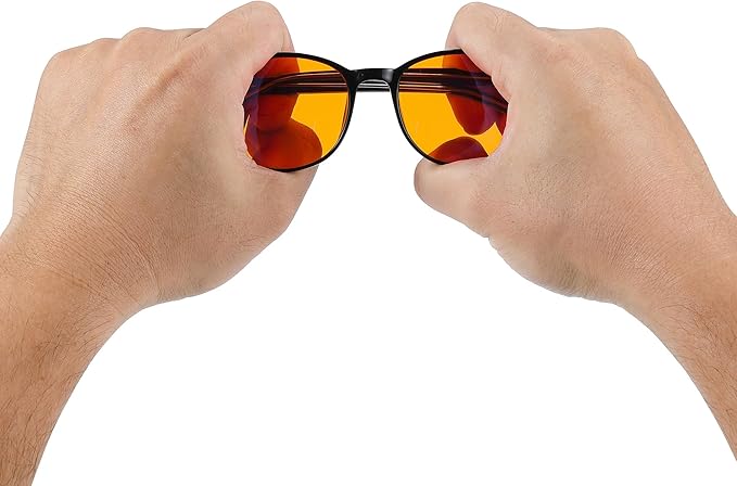 Blue Light Blocking Glasses for Women + Men - Better Sleep + Anti Eye Strain Protection - Computer Screens & Gaming