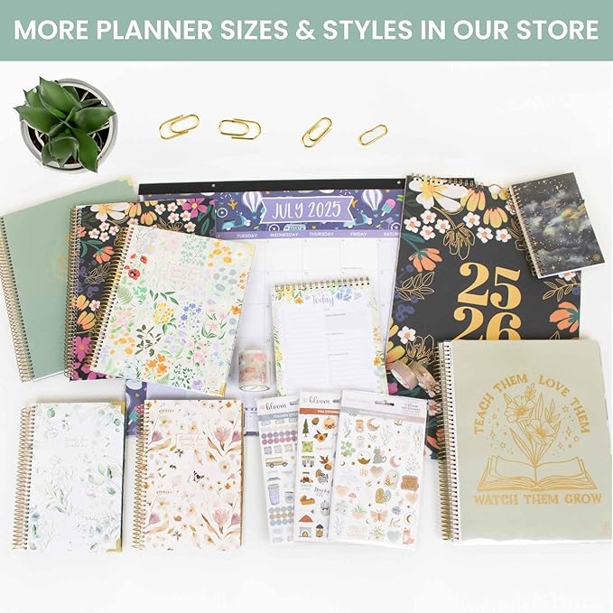 bloom daily planners 2025-2026 Academic Year Pocket Planner (July 2025 - July 2026) - 4” x 6” MINI Weekly Monthly Agenda Organizer & Calendar Book - Ocean Oasis