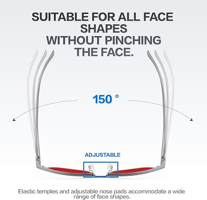 BIRCEN Blue Light Blocking Glasses: Al-Mg Metal Bluelight Computer Clear Glasses for Men Women Anti Eyestrain Office Home