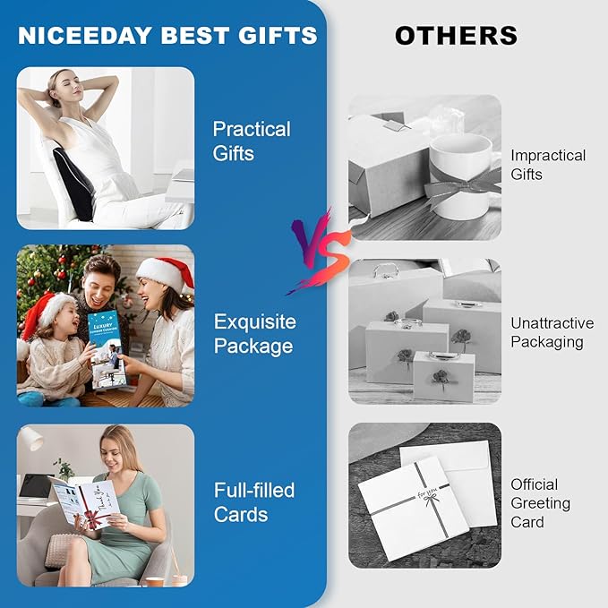 Lumbar Support Pillow for Office Chair Car, Gaming Chair Lower Back Pain Relief Memory Foam Cushion with Greeting Card,3D Mesh Cover Ergonomic Back Rest, Birthday Gift Father‘s Day Gifts for Dad