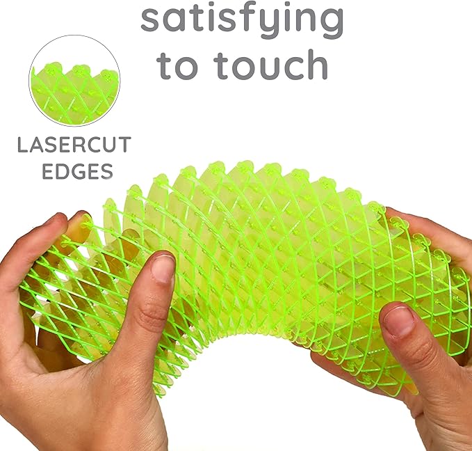 Morf Fidget Sensory Spring Green – Bendy Elastic Fidget Toy for Kids, Dynamic Spring Toy with Color Transitions, Perfect for Sensory Play and Fidget Toys for Adults