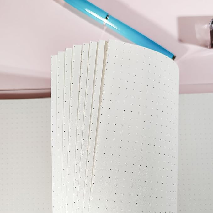 90 Sheets Planner Refill Paper 5mm Dotted Inserts Paper B5 9 Holes Binder Grid Notepaper for Filofax Bullet Journals Diary (7.09x10.04 inch)