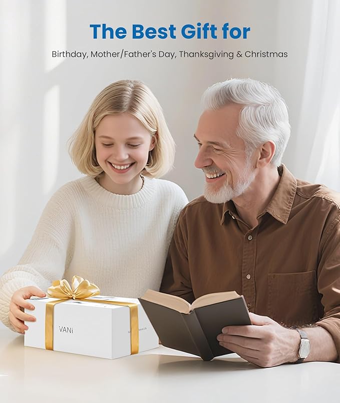 VANI Eyeliber 2 Plus Eye Massager with Remote, Birthday Gifts for Women/Men Her Him, Headache Massager for Migraines, Heated Eye Mask for Reducing Eye Strain, Dark Circles and Dry Eyes