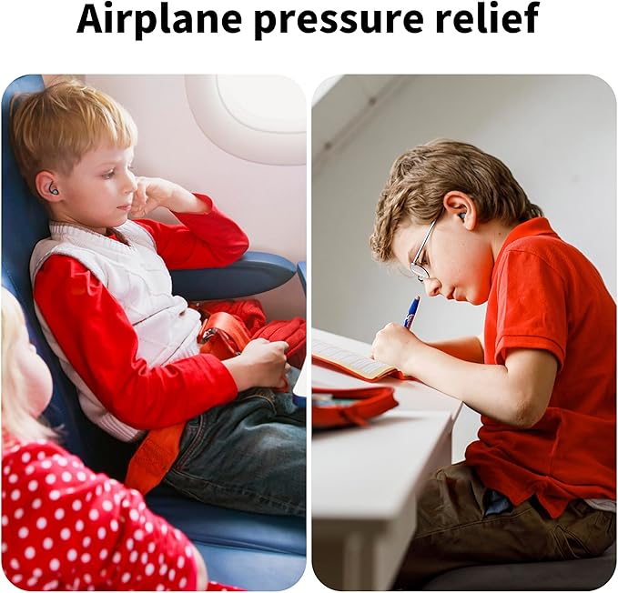 WUTAN Kids Ear Plugs (6-12yrs) & Ear Plugs for Adults with Small Ear Canals, Reusable Noise Reduction Earplugs for Sleep, Focus, Airplane, Concerts, Sports Events, Sleeping, 33dB Noise Cancelling