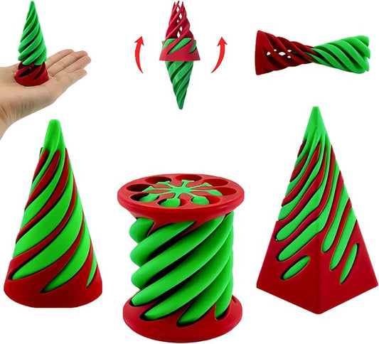 3 Packs Impossible Cone,Spiral Cone Fidget Toy,Impossible Cones passthrough Impossible Pyramid for Relaxing,Spiral Fidget Toy passthrough Impossible Cone,Birthday for Adults & Kids