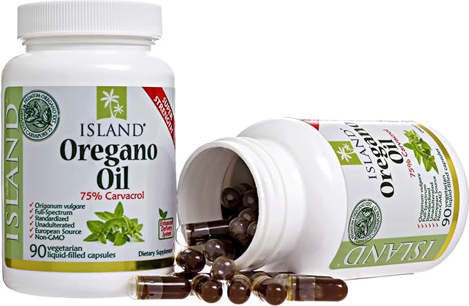 Oregano Oil Capsules, Organic Ingredients - Super-Strength, Grown in Spain, 90-ct Liquid-Filled - Organic Oil of Oregano Capsules with Enhanced Delivery
