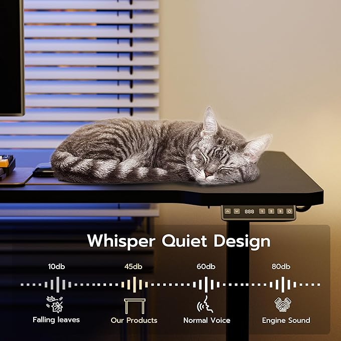 71" Reversible L-Shaped Electric Standing Desk Adjustable Height Gaming Stand Up Corner Desk Sit Stand Home Office Computer Desk with Splice Board, Black